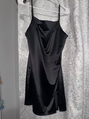 slim fit dress slacks KIKO KOSTADINOV MORA LAYERED DRESS BLACK/ICE SS23 | 50%OFF SALE main image 0